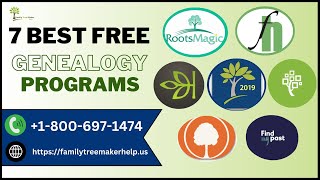 7 Best Free Genealogy Programs For Beginners  Top Free Family Tree Makers  Best Family Tree Maker [upl. by Herrera]