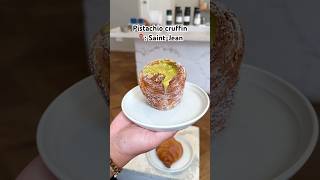 Plantbased pistachio cruffin 🥐🤯 amsterdam bakery croissant cruffin pistachio plantbased [upl. by Chemosh]