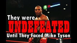 Mike Tyson vs 6 UNDEFEATED Opponents [upl. by Emse]