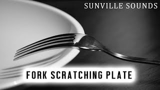 Fork Scratching Plate  HouseHold Sounds  Annoying Sounds with Peter Baeten [upl. by Michaeline252]