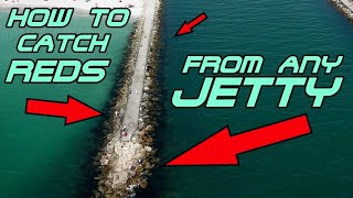 How To Catch REDFISH From Any Jetty  STOP Losing GEAR In Rocks  JETTY Fishing [upl. by Lael828]