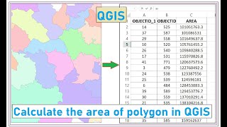 How to calculate the area of polygons in QGIS [upl. by Copland]