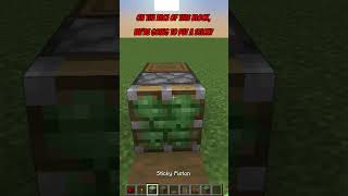 AWESOME PISTON DOOR IN LESS THAN 60 SECONDS TUTORIAL shorts minecraft redstone [upl. by Lucais]