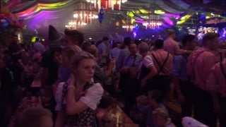 Dirndl Girls  Volksfest Oktoberfest Stuttgart Germany 啤酒节 慕尼黑 2016 HD [upl. by Osnohpla]