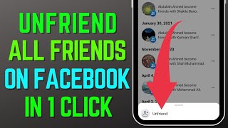 How to Unfriend All Your Facebook Friends At Once in 2023 Easy  Remove All Facebook Friends [upl. by Nylteak272]