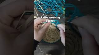 Raffia weaving basket [upl. by Alverta]