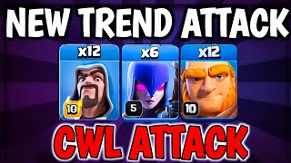 Th13 Mass Witch  Th13 Zap Witch Attack  Th13 Attack Strategy  Th13 Golem Attack  Cwl Attack [upl. by Scopp804]