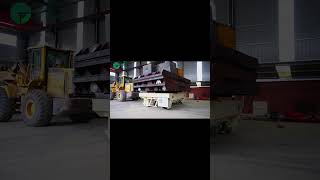 34T DC Motor Rail Transfer CartEnvironmental Warehouse Electric Transfer Trolley tech automobile [upl. by Nohsal]