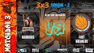 TAL Basketball  Bangalore  Season 2  Warriors vs Fast Breakers  Matchday 3  3122023 [upl. by Zorana]