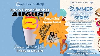 Snow Cone Shabbat with Special Guest Nefesh Mountain 2224 at 630PM [upl. by Ecinereb]