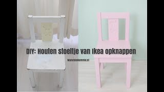 DIY Houten kinderstoel van Ikea opknappen [upl. by Acilejna]