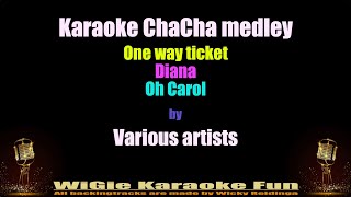 Karaoke One way ticket  Diana  Oh Carol  ChaCha Karaoke medley  Various Artists [upl. by Waldner]