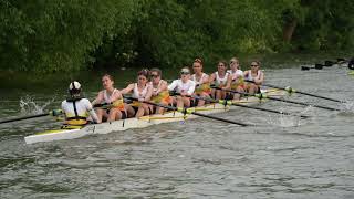 Clare W1 Division 1 Wednesday Cambridge May Bumps 2024 slow motion [upl. by Ginni664]