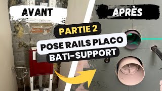 Comment Préparer le Placo et Rail pour un WC suspendu [upl. by Maxi]