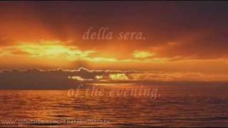 Andrea Bocelli  Il Mare Calmo Della Sera English lyrics translation [upl. by Odnama]