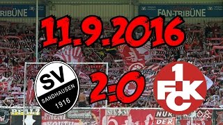 SV Sandhausen 20 1 FC Kaiserslautern  1192016  Und schon wieder keine Punkte [upl. by Dagna360]