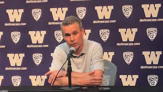 Chris Petersen on the loss to Cal removing Jake Browning [upl. by Airelav]