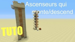 Minecraft ascenseurs qui montedescend TUTO PS4 PS3XBOX360XBOXONE [upl. by Analah]