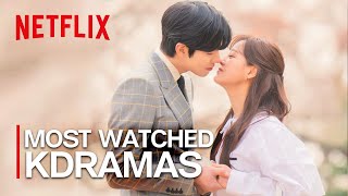 Top 14 Most Watched KDramas on Netflix Ft HappySqueak [upl. by Tuinenga731]