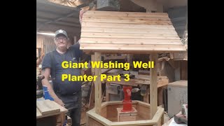 Giant Wishing Well Planter Part 3 [upl. by Yllop578]