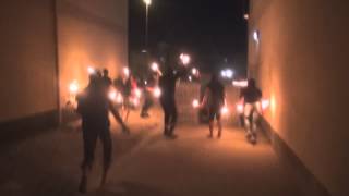 Bahrain  Angry demonstrators attacking riot police Sitra [upl. by Akimihs146]