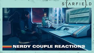 All companions reaction to the nerdy couple  Starfield [upl. by Ecaidnac]