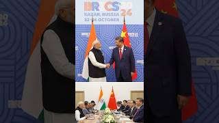 PM Modi meets Chinese President Xi Jinping in Kazan Russia  BRICS Summit  shorts [upl. by Joub887]