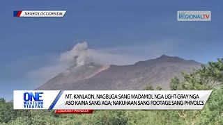 One Western Visayas Mt Kanlaon nagbuga sang madamol nga  nakuhaan sang footage sang PHIVOLCS [upl. by Anilesor669]