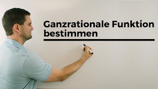 Ganzrationale Funktion bestimmen Ablauf Steckbriefaufgaben Rekonstruktion von Funktionen [upl. by Nedrah44]