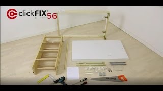 Loft ladder clickFIX® 56S  installation video [upl. by Dahsraf]