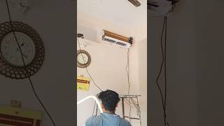 AC Laga rahe hain shortvideo ac trending AC technician viralvideo Sahil AC technicianshorts [upl. by Camala136]