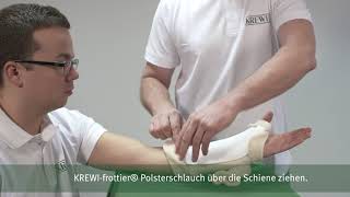 Behandlung einer Rhizarthrose  KREWI®fract Navicular Schiene  KREWI Medical Produkte GmbH [upl. by Varney]