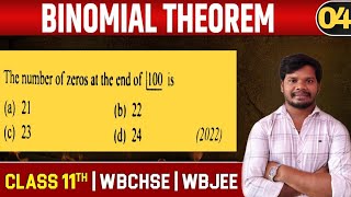 Binomial Theorem04Class11WBJEEJEENDA [upl. by Claudina126]