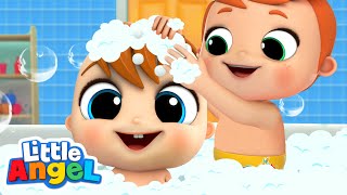 Bubble Bath Song  Little Angel Kids Songs amp Nursery Rhymes [upl. by Herv]