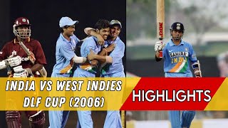 India vs West Indies DLF Cup 2006  Sachin Tendulkars 40th ODI CenturyA Memorable Comeback [upl. by Renard]