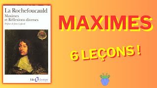 🧠🤯MAXIMES de François de La Rochefoucauld  6 LEÇONS [upl. by Anurb]