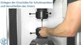 Zugversuch  Schraubenprüfung mit Universalprüfmaschine inspekt 250kN [upl. by Annoyi]