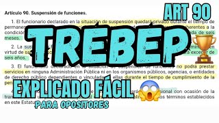 TREBEP  Suspensión Funcionarios  OPOSICIONES  ART 90 [upl. by Haduhey107]