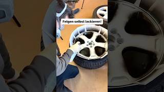 Felgen selbst lackieren mit mega Ergebnis🔥 diy lackieren felgen felgenlackieren tuning [upl. by Eimma407]