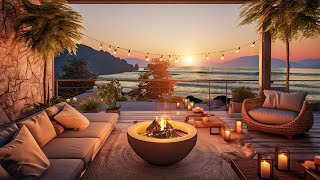 Elegant Seaside Night In Splendid Hotel 4K Experience Tranquility This Holiday with Soft Jazz Music [upl. by Kendricks598]