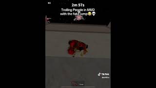 Trolling people in MM2… roblox [upl. by Dnaltiak]