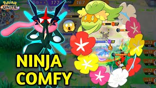 GRENINJA COMFY WORKS BETTER THAN ALL ROUNDER 🔥😱  POKEMON UNITE  GRENINJA GAMEPLAY 🔥 [upl. by Acenom]