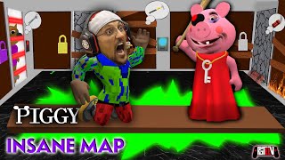 ROBLOX PIGGY INSANE CHALLENGE FGTeeV Fam vs 1 Room Every Door amp Nowhere to Hide Best Time Wins [upl. by Blodgett]