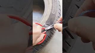 Damage tire repairing process Goodtools and machinery make work easy [upl. by Ahsiner722]