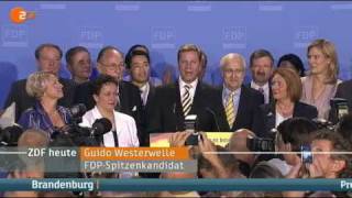 Westerwelle feiert gutes Ergebnis [upl. by Adis]