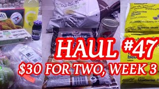 GROCERY HAUL 47 30 For 2 peopleWeek 3 food foodvlog groceryshopping lowbudget [upl. by Bowes]