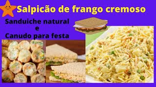 COMO FAZER SALPICÃO DE FRANGO CREMOSORÁPIDO E FÁCIL [upl. by Macfadyn]