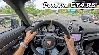 Living with the Porsche GT4 RS  9000 RPM Morning Commute POV Binaural Audio [upl. by Sirad]