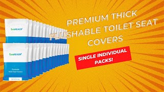 Premium Flushable Heavy Duty  Toilet Seat Covers  No your flimpsy tissue paper ones [upl. by Lehcyar]