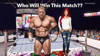 Ringside Drama Triple H Girlfriend Takes on the Heavyweight Champion [upl. by Atila]